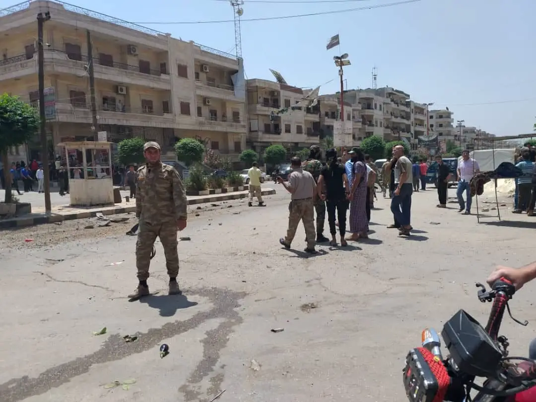 اشتباكات في عفرين بسبب رمي قنبلة بين المدنيين