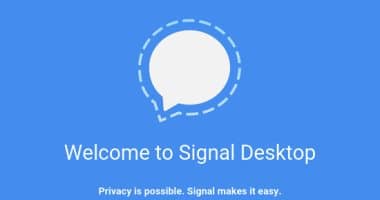 تطبيق المراسلة الفورية signal