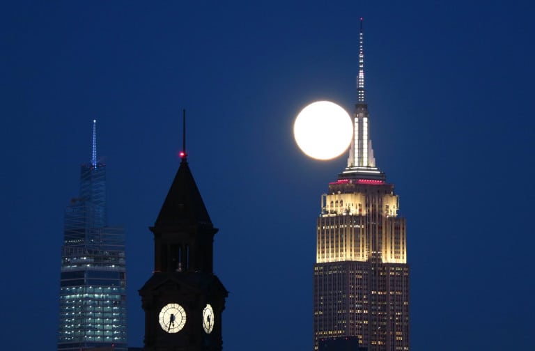 أول قمر مكتمل في 2021، نيويورك