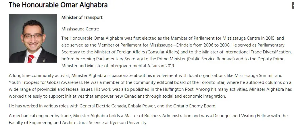 تعيين السوري عمر الغبرا من مواليد السعودية وزيرًا في كندا