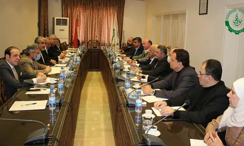 اجتماع غرفة تجارة دمشق مع وفد تجاري إيراني