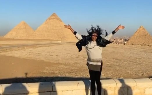 ناعومي كامبل أشهر عارضة أزياء في العالم تزور مصر