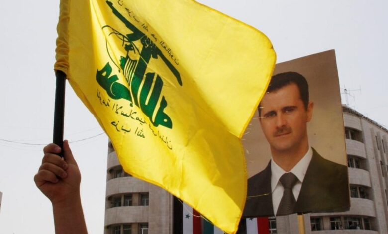 مليشيا حزب الله وصورة بشار الأسد