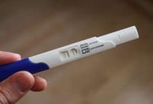 ظهور بقعة حمراء في اختبار الحمل