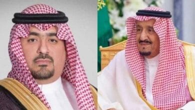 الملك سلمان وفيصل الإبراهيم