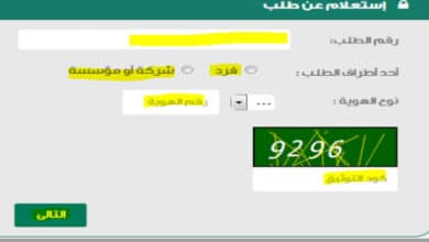 استعلام عن ايقاف خدمات برقم الهوية