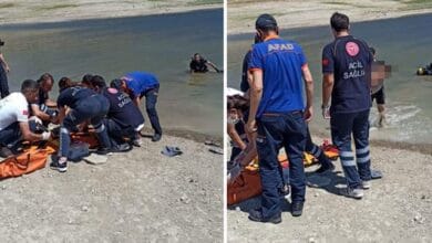 غرق لاجئ سوري وابنه غرقاً في ولاية مرعش