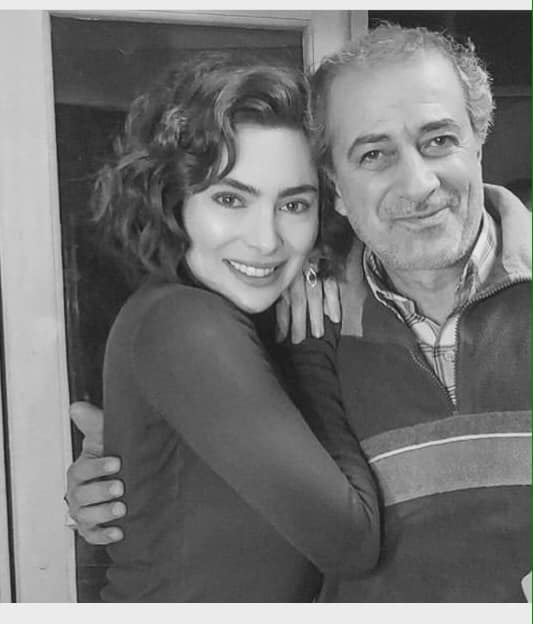 بسام كوسا مع الممثلة صليبا