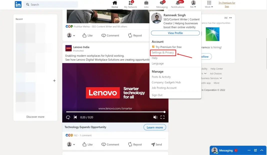 كيفية إلغاء تنشيط / حذف حساب LinkedIn بشكل مؤقت ودائم 2 كيفية إلغاء تنشيط / حذف حساب LinkedIn بشكل مؤقت ودائم