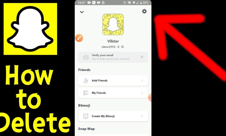 حذف أو إلغاء تفعيل حساب سناب شات Snapchat